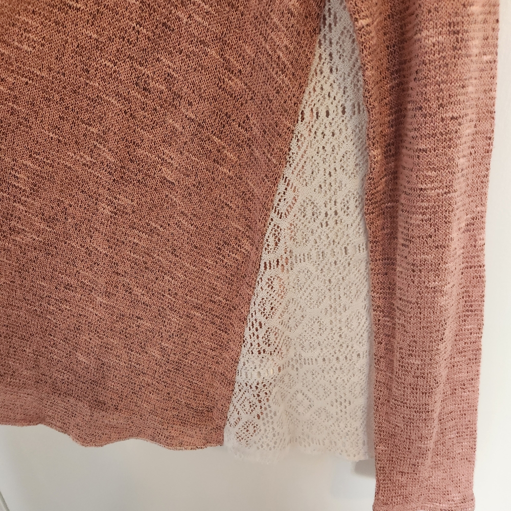 Mossimo Supply Co. Women's Rose Cardigan with Lace Accent